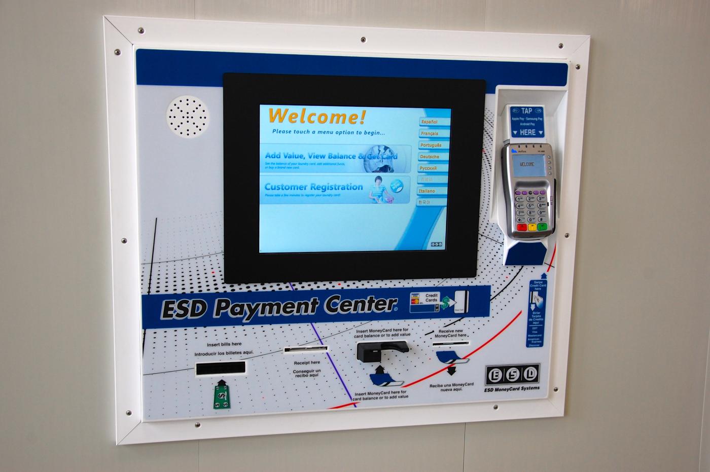 Laundromat uses the ESD Synergy Laundry Card system. Thumbnail