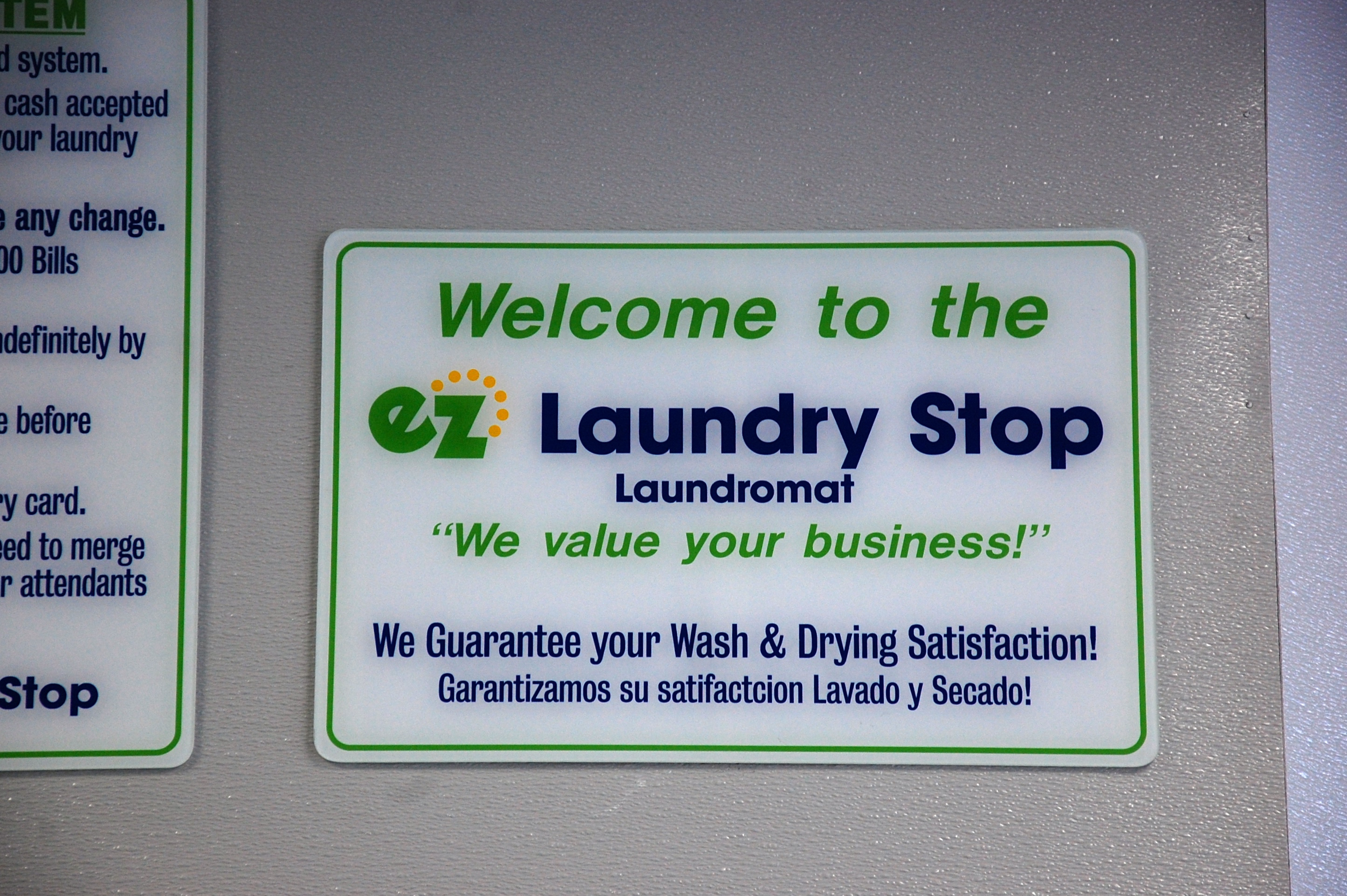 A basic promise that every Laundromat should make - 100% satisfaction. Thumbnail