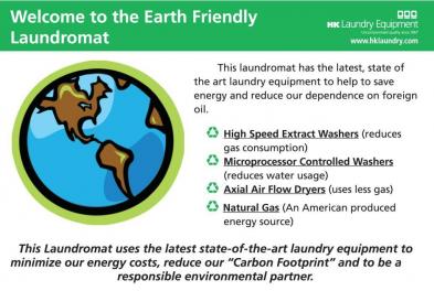 Earth Friendly Laundromat Poster