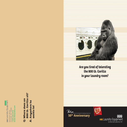 Advertisement flyer for HK Laundry
